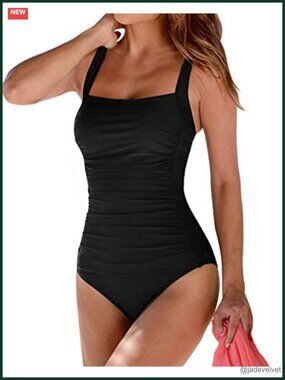 Padded Push Up One Piece Tummy Control Plus Size Swimwear